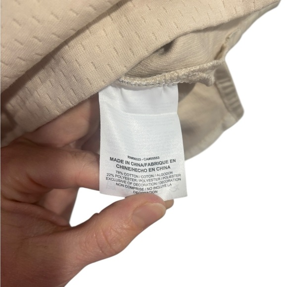 Nike Cream Tan Short Sleeve Boxy Tee Small Gorpcore Athletic Square Neck - Picture 5 of 11